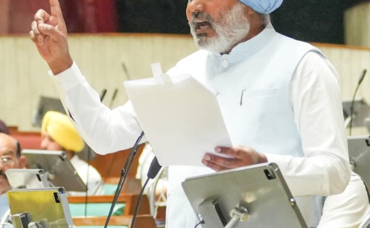 ਭਗਵੰਤ ਮਾਨ ਸਰਕਾਰ ਵੱਲੋਂ ਪੰਜਾਬ ਦੀ ਕੀਤੀ ਤਰੱਕੀ ਬਰਦਾਸ਼ਤ ਨਾ ਹੋਣ ਕਾਰਨ ਵਿਰੋਧੀ ਧਿਰ ਨੇ ਵਿਧਾਨ ਸਭਾ ਵਿੱਚੋਂ ਵਾਕਆਊਟ ਕੀਤਾ: ਹਰਪਾਲ ਸਿੰਘ ਚੀਮਾ