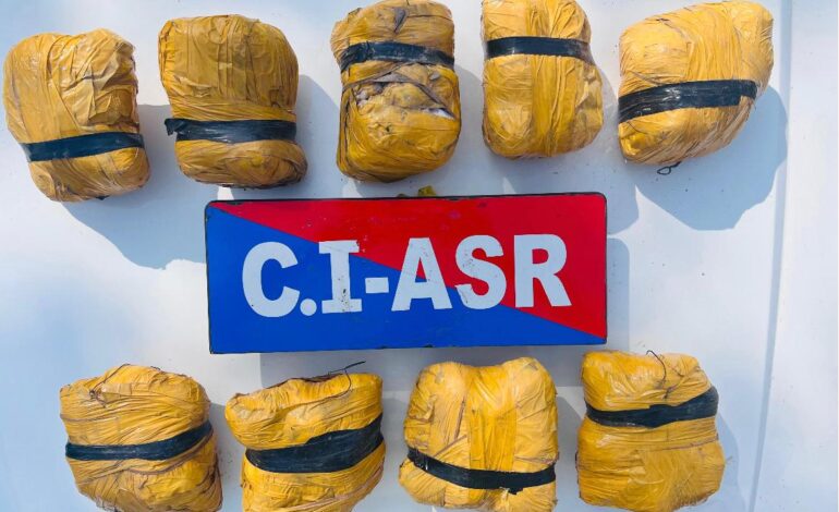 ਅੰਮ੍ਰਿਤਸਰ ਵਿੱਚ 9 ਕਿਲੋ ਹੈਰੋਇਨ ਸਮੇਤ ਇੱਕ ਨਸ਼ਾ ਤਸਕਰ ਕਾਬੂ