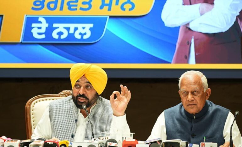 ਭਗਵੰਤ ਮਾਨ ਸਰਕਾਰ ਦੀ ਪ੍ਰਾਪਤੀ: ਸਿਰਫ਼ 4 ਸਾਲਾਂ ਵਿੱਚ ਭਾਖੜਾ ਨਹਿਰ ਦੇ ਬਰਾਬਰ ਪਾਣੀ ਸੂਬੇ ਦੇ ਖੇਤਾਂ ਤੱਕ ਪਹੁੰਚਾਇਆ ਗਿਆ