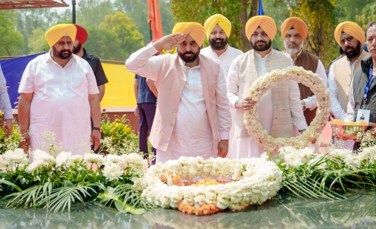 ਸ਼ਹੀਦ-ਏ-ਆਜ਼ਮ ਭਗਤ ਸਿੰਘ, ਰਾਜਗੁਰੂ ਅਤੇ ਸੁਖਦੇਵ ਨੂੰ ‘ਭਾਰਤ ਰਤਨ’ ਦਿੱਤੇ ਜਾਣ ਦੀ ਮੰਗ ਕੀਤੀ ਸੀ ਪਰ ਭਾਜਪਾ ਸਰਕਾਰ ਨੇ ਨਹੀਂ ਮੰਨੀ: ਮੁੱਖ ਮੰਤਰੀ ਭਗਵੰਤ ਸਿੰਘ ਮਾਨ