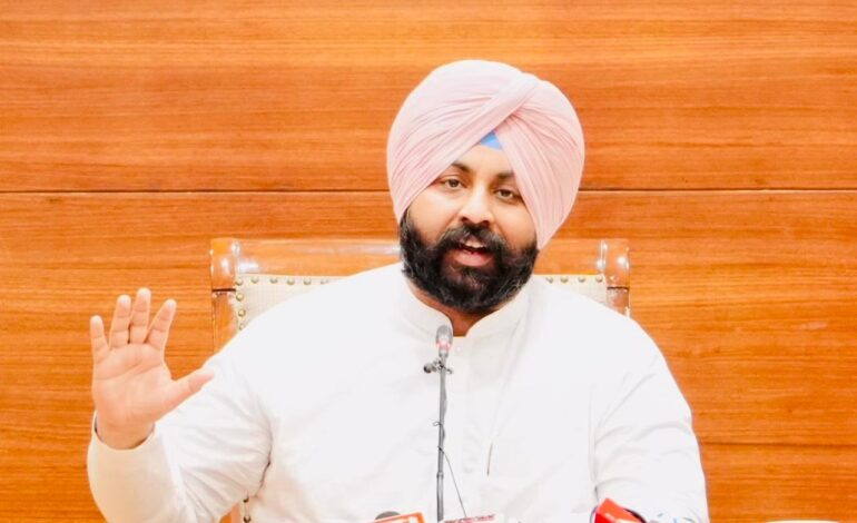 ਭਗਵੰਤ ਮਾਨ ਸਰਕਾਰ ਨੰਗਲ ’ਚ 800 ਏਕੜ ਤੋਂ ਵੱਧ ਸਰਪਲੱਸ ਜ਼ਮੀਨ ਦੇ ਮਾਲਕੀ ਹੱਕ ਵਸਨੀਕਾਂ ਨੂੰ ਦੇਵੇਗੀ: ਹਰਜੋਤ ਸਿੰਘ ਬੈਂਸ