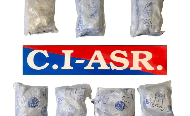 ਅੰਮ੍ਰਿਤਸਰ ਵਿੱਚ 7 ਕਿਲੋਗ੍ਰਾਮ ਹੈਰੋਇਨ ਸਮੇਤ ਨਸ਼ੀਲੇ ਪਦਾਰਥਾਂ ਦੀ ਤਸਕਰੀ ਕਰਨ ਵਾਲੇ ਮਾਡਿਊਲ ਨਾਲ ਜੁੜੇ ਦੋ ਵਿਅਕਤੀ ਕਾਬੂ