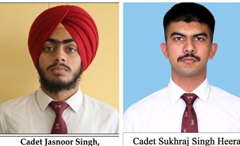 ਪੰਜਾਬ ਦਾ ਮਾਣ: ਮਹਾਰਾਜਾ ਰਣਜੀਤ ਸਿੰਘ ਪ੍ਰੈਪਰੇਟਰੀ ਇੰਸਟੀਚਿਊਟ ਦੇ ਕੈਡਿਟ ਜਸਨੂਰ ਸਿੰਘ ਸੀ.ਡੀ.ਐਸ. ਮੈਰਿਟ ਸੂਚੀ ਵਿੱਚ ਪੂਰੇ ਭਾਰਤ ‘ਚੋਂ ਅੱਵਲ