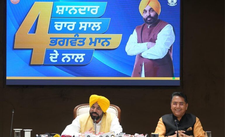 ਭਗਵੰਤ ਮਾਨ ਸਰਕਾਰ ਨੇ ਰਿਕਾਰਡ ਕਾਇਮ ਕੀਤਾ, ਪੰਜਾਬ ਦੇ ਇਤਿਹਾਸ ਵਿੱਚ ਪਹਿਲੀ ਵਾਰ ਸਿਰਫ਼ 4 ਸਾਲਾਂ ‘ਚ 65,264 ਸਰਕਾਰੀ ਨੌਕਰੀਆਂ ਦਿੱਤੀਆਂ ਗਈਆਂ