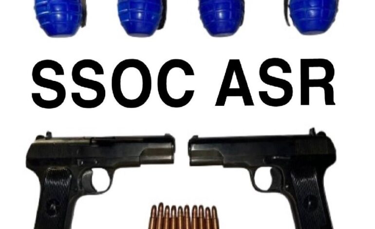 ਆਈ.ਐਸ.ਆਈ ਦੀ ਹਮਾਇਤ ਵਾਲੇ ਸਰਹੱਦ ਪਾਰ ਦੇ ਅੱਤਵਾਦੀ ਮਾਡਿਊਲ ਦਾ ਪਰਦਾਫਾਸ਼; ਚਾਰ ਹੈਂਡ ਗ੍ਰਨੇਡਾਂ ਅਤੇ ਦੋ ਪਿਸਤੌਲਾਂ ਸਮੇਤ ਇੱਕ ਵਿਅਕਤੀ ਅੰਮ੍ਰਿਤਸਰ ਤੋਂ ਗ੍ਰਿਫ਼ਤਾਰ