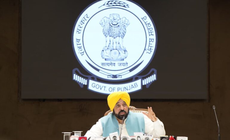 ਪੰਜਾਬ ਵਿੱਚ ਈ.ਡੀ. ਰਾਹੀਂ ਭਾਜਪਾ ਦੀ ਚੋਣ ਖੇਡ ਜਾਰੀ, ਤਿੰਨ ਦਿਨਾਂ ਵਿੱਚ ਦੋ ‘ਆਪ ਆਗੂਆਂ ਦੇ ਘਰਾਂ ਤੇ ਛਾਪੇ: ਮੁੱਖ ਮੰਤਰੀ ਭਗਵੰਤ ਸਿੰਘ ਮਾਨ