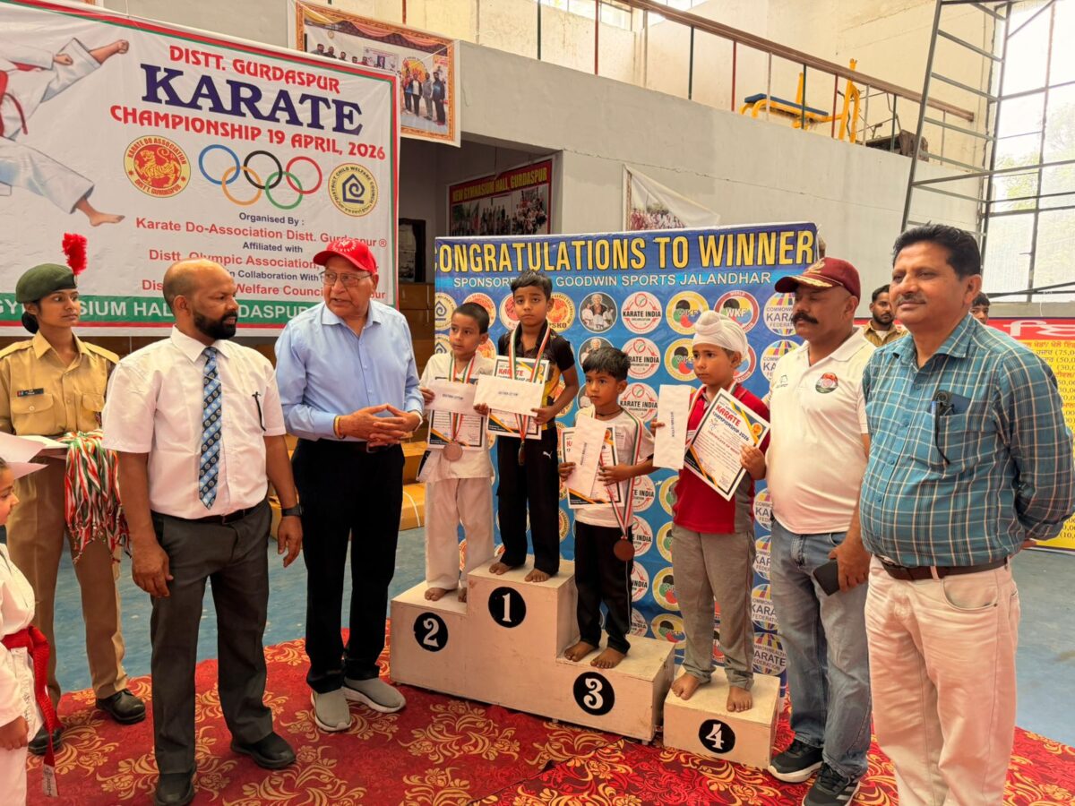 ਗੁਰਦਾਸਪੁਰ ਵਿੱਚ ਜ਼ਿਲ੍ਹਾ ਕਰਾਟੇ ਚੈਂਪੀਅਨਸ਼ਿਪ ਨੇ ਯੁਵਾ ਸ਼ਕਤੀ ਅਤੇ ਸਵੈ-ਰੱਖਿਆ ਦੀ ਭਾਵਨਾ ਨੂੰ ਦਿੱਤਾ ਨਵਾਂ ਜੋਸ਼