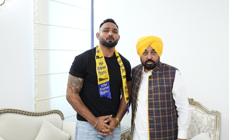 ਪ੍ਰਸਿੱਧ ਅੰਤਰਰਾਸ਼ਟਰੀ ਕਬੱਡੀ ਖਿਡਾਰੀ ਪਾਲਾ ਜਲਾਲਪੁਰੀਆ ‘ਆਪ’ ਵਿੱਚ ਸ਼ਾਮਲ