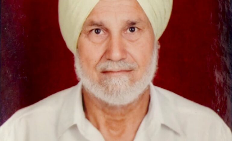 ਸਰਬੱਤ ਦਾ ਭਲਾ ਟਰੱਸਟ ਦੇ ਸਲਾਹਕਾਰ ਸੁਖਦੀਪ ਸਿੱਧੂ ਦੇ ਪਿਤਾ ਮਾਸਟਰ ਜੋਗਾ ਸਿੰਘ ਦਾ ਦੇਹਾਂਤ।