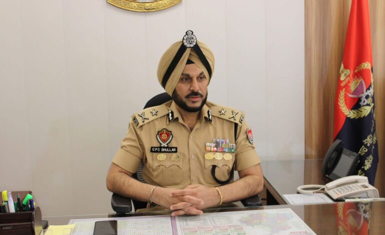 ਗੁਰਪ੍ਰੀਤ ਸਿੰਘ ਭੁੱਲਰ, ਆਈ.ਪੀ.ਐਸ. ਨੇ ਆਈ.ਜੀ.ਪੀ. ਬਾਰਡਰ ਰੇਂਜ ਵਜੋਂ ਸੰਭਾਲਿਆ ਕਾਰਜਭਾਰ
