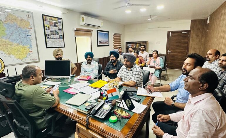 ਵਿਧਾਨ ਸਭਾ ਚੋਣਾਂ 2027 ਦੇ ਮੱਦੇਨਜ਼ਰ ਵਲਨਰਏਬਲਿਟੀ ਮੈਪਿੰਗ ਅਤੇ ਕਿਰਟੀਕਲ ਪੋਲਿੰਗ ਸਟੇਸ਼ਨ ਦੀ ਪਹਿਚਾਣ ਸਬੰਧੀ ਮੀਟਿੰਗ