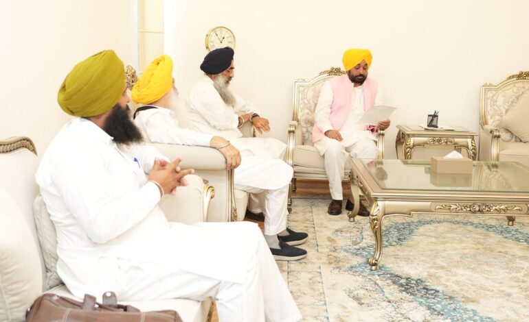 ਬੰਦੀ ਸਿੰਘਾਂ ਦੀ ਰਿਹਾਈ ਲਈ ਪੰਜਾਬ ਸਰਕਾਰ ਚੁੱਕੇਗੀ ਸਾਰੇ ਕਾਨੂੰਨੀ ਤੇ ਸੰਵਿਧਾਨਕ ਕਦਮ: ਮੁੱਖ ਮੰਤਰੀ ਭਗਵੰਤ ਸਿੰਘ ਮਾਨ
